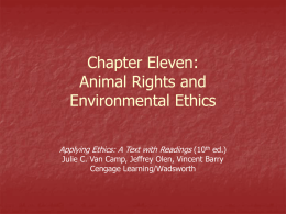 Chapter Eleven: Animal Rights
