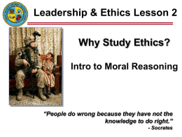 Intro to Moral Reasoning/Relativism