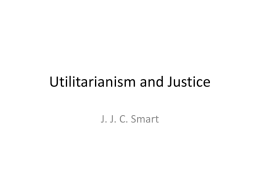 Utilitarianism and Justice