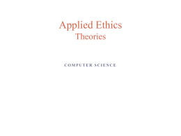 Ethics Theories