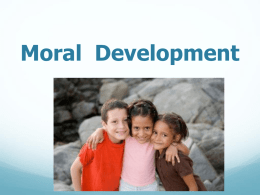 Moral Development - Sonoma State University