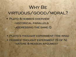 Plato and Hobbes Lecture