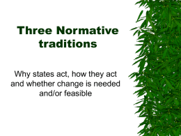 Three Normative traditions