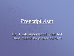 lesson 8. Prescriptivism
