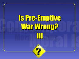 Pre-Emptive War III: Brad Roberts, "NBC