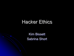 Hacker Ethics presentation