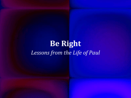 Be Right - The Good Teacher
