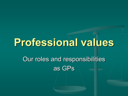 professional values 8-09