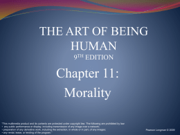 the morality of self