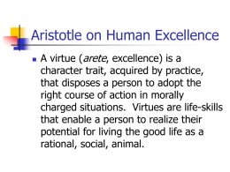 Aristotle on Human Excellence
