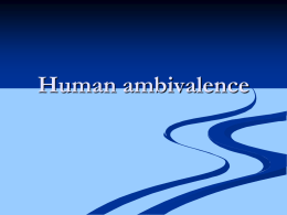 Human ambivalence - Riversidecommunity