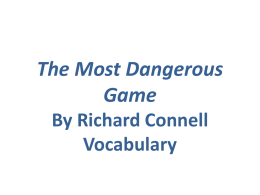 The Most Dangerous Game - Methacton School District