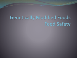 W10 GMO & Food Safety