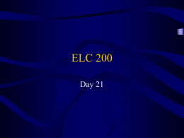 elc 200 day 20