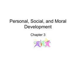 Personal, Social, and Moral Development