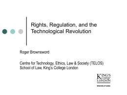 Regulating Technologies