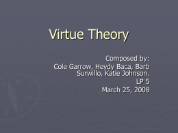 Grasping Virtue Theory