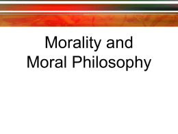 moral philosophy