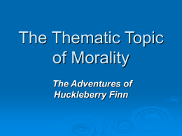 Morality-Huck - Mira Costa High School