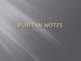 Puritan Notes