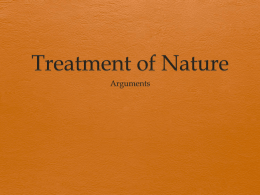 Treatment of Nature - BTHS World History