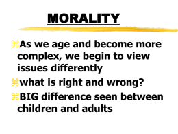 morality - TeacherWeb