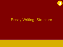 Essay Structure 2