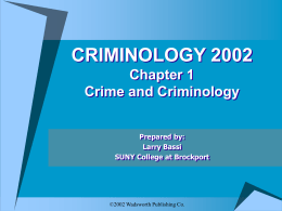 criminology 2002 - Cengage Learning