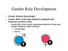 Gender Roles - PSYC DWEEB
