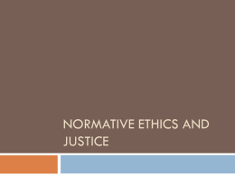 normative ethics