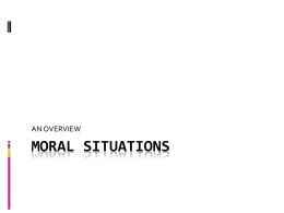 MORAL SITUATIONS