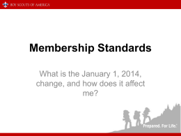 Membership Standards