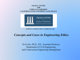 Ethics Across The Curriculum Case Studies # 3