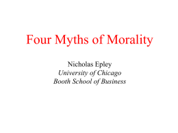 Four “Myths” About Morality
