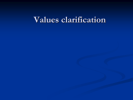 Values are……..