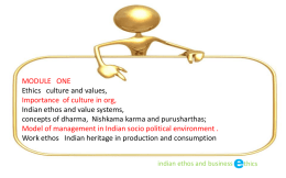 indian ethos and insights