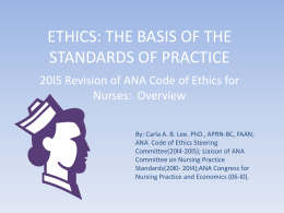ethics and its professional provisions