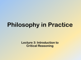 Philosophy in Practice - University of Warwick