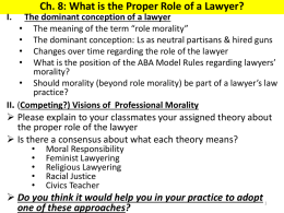 The dominant conception of a lawyer