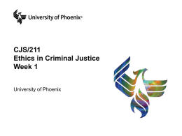 CJS/211 - University of Phoenix