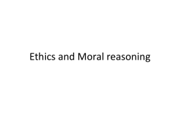 Moral reasoning