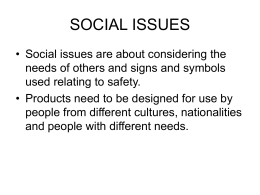 SOCIAL ISSUES
