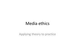 Media ethicsx