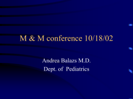 M & M conference 10/18/02