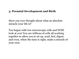 prenatal & Birth