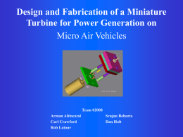 Design and Fabrication of a Miniature Turbine for Power