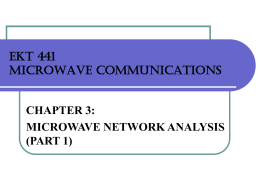 Microwave Network Analysis Part 1