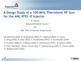 A Design Study of a 100-MHz RF Gun for the ANL XFEL