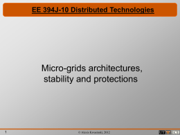 Microgrids power architectures, stability and circuit protections