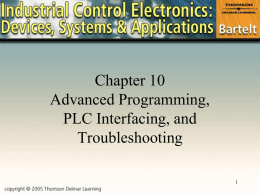 Chapter 19 Programming, PLC Interfacing, and Troubleshooting